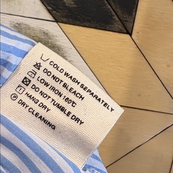 PARKE Blue + White Striped Boxer Shorts size XS - Picture 5 of 5